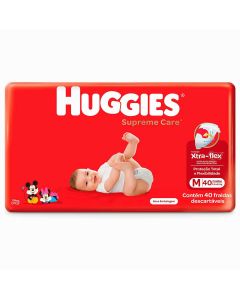 Fralda Huggies Supreme Care M Pacote C/40 - Limite de 3 unidades por compra