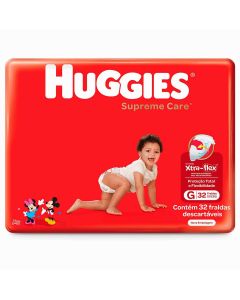 Fralda Huggies Supreme Care Mega G Pacote C/32 - Limite de 3 unidades por compra