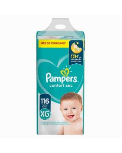 Fralda Pampers Confortsec Jumbo Xg Pacote C/116