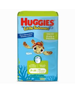Fralda para Praia e Piscina Huggies Littler Swimmers Disney P/M Pacote C/11