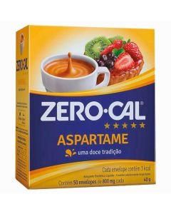 Adoçante em Pó Zero Cal Aspartame Caixa C/50 30g