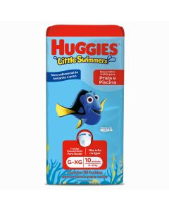 Fralda Little Swimmers Huggies Disney G/Xg Pacote C/10