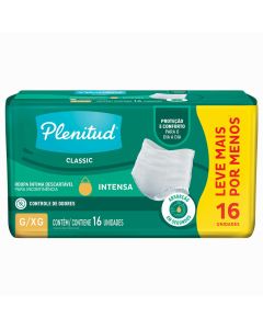 Fralda Geriátrica Plenitud Classic G/Xg Proteção Intensa Leve Mais Pague Menos
Pacote C/16