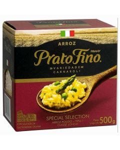 Arroz Prato Fino Special Selection Carnaroli Gastronomia Italiana Caixa 500g