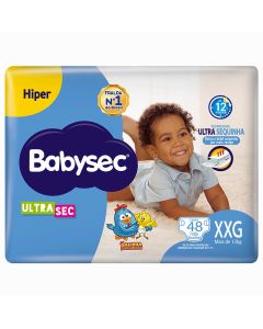 Fralda Babysec Ultrasec Hiper Xxg Pacote C/48