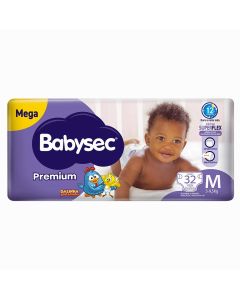 Fralda Babysec Premium Mega M Pacote C/32