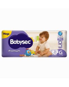 Fralda Babysec Premium Mega G Pacote C/26