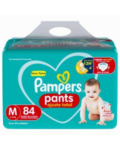 Fralda Pampers Pants Ajuste Total M Pacote C/84