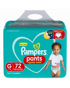 Fralda Pampers Pants Ajuste Total G Pacote C/72