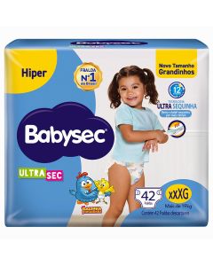 Fralda Babysec Ultra Hiper Xxxg Pacote C/42