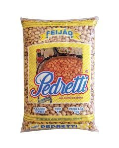 Feijão Pedretti Carioca Pacote 1000g