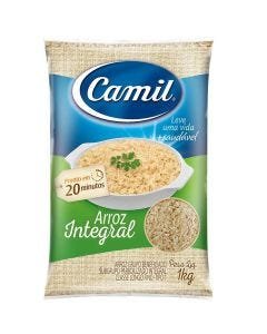 Arroz Camil Integral Pacote 1000g - Limite de 10 unidades por compra