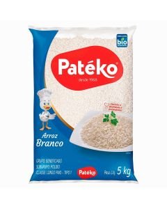 Arroz Patéko Tipo 1 Pacote 5000g - Limite de 6 unidades por compra