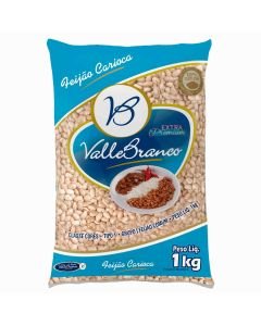 Feijão Valle Branco Carioca Pacote 1000g