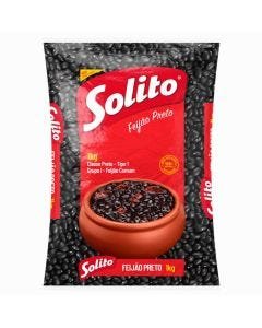 Feijão Solito Preto Pacote 1000g - Limite de 6 unidades por compra